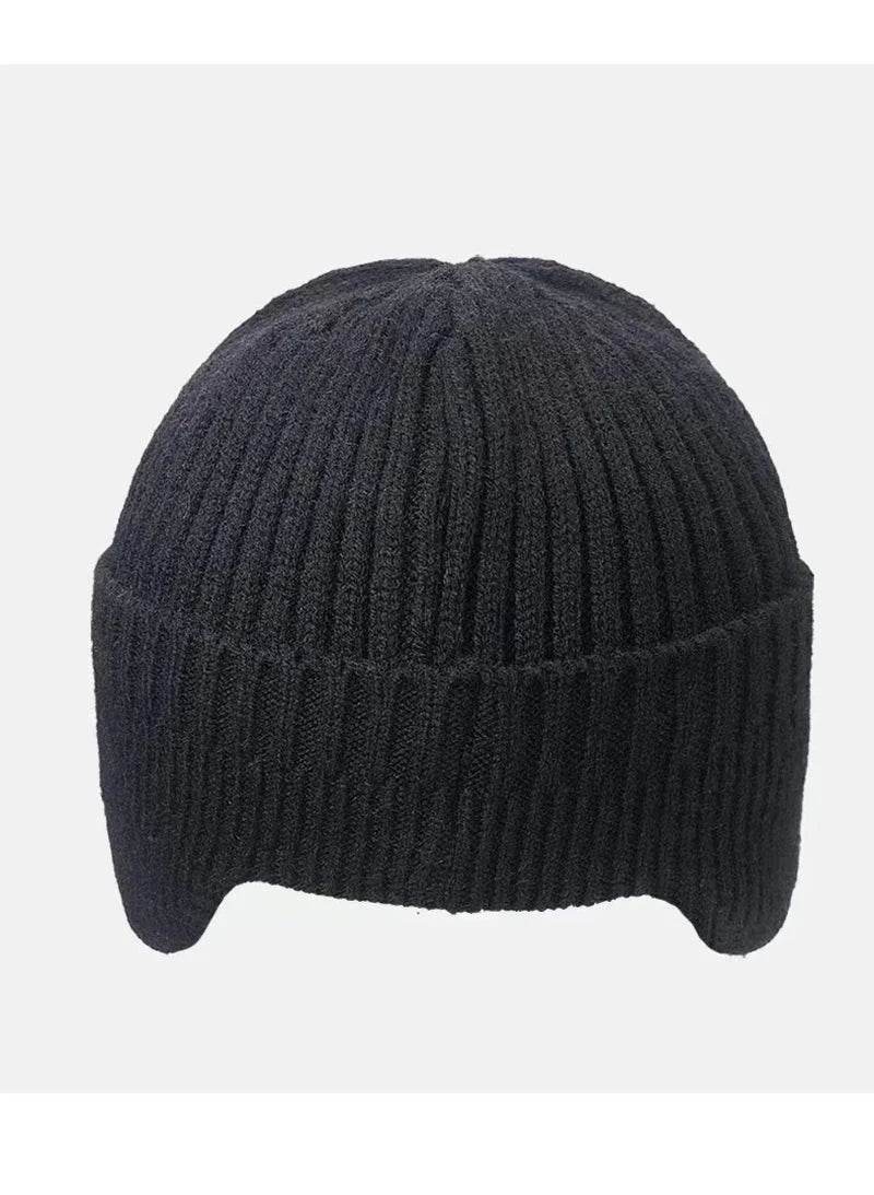 New Winter Men'S Hat – Outdoor Ear Protection Warm Knitted Cap with Windproof Visor, Thick Bicycle Scarf Cap for Men - High Quality - FitnessLegends