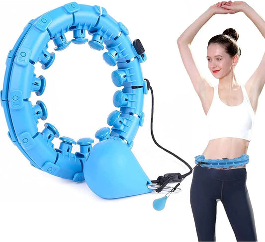 Weighted Hula Hoop – Adjustable Fit Hoop for Weight Loss - High Quality - FitnessLegends