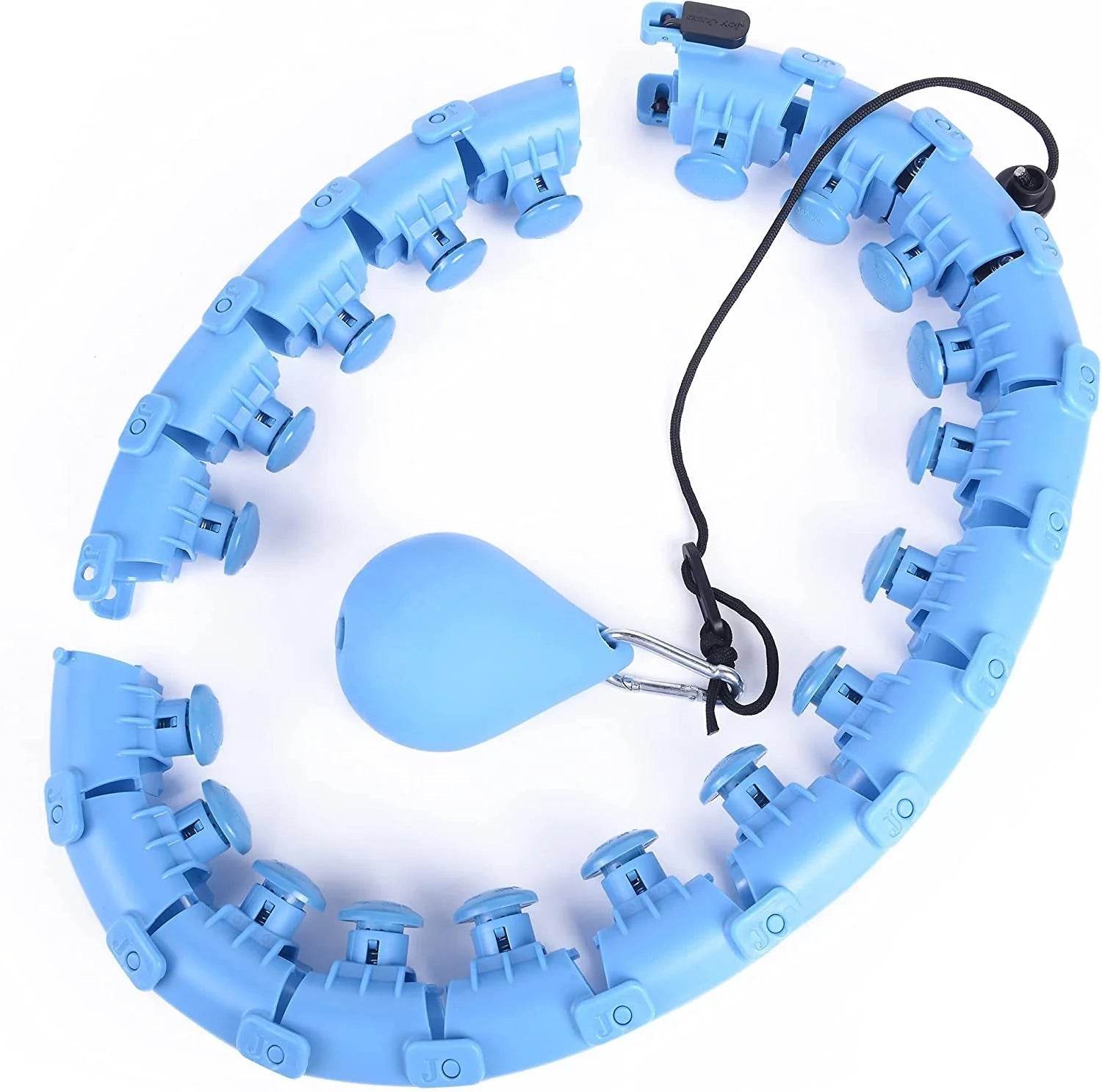 Weighted Hula Hoop – Adjustable Fit Hoop for Weight Loss - High Quality - FitnessLegends